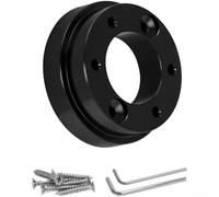 Racing Wheel Stand Adapter for Logitech G29 G920 G923 with 70mm PCD Mount Black Silver Fitment Gaming Simulator Accessory(Black)