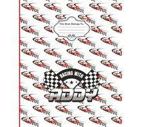 Racing With Addy Checkered Flags Composition Notebook Journal For Boys and Girls Who Love Racing Motor Sports and Race Cars