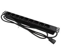 PZ09U 19" Power Strip 9x CEE 7/5, IEC320 C14 Plug