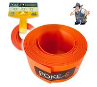 Rack-A-Tiers Poke-E - Perforated Orange Strip for Marking Wire for Rough-in before Drywall, 12-ft (3.65 meters), Protect Cable Runs, Avoid Screws and Nails from Drywall, Temporary Cable Hanger (32050)