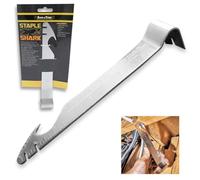 Rack-A-Tiers Staple Shark - Multi-Purpose Staple Puller & Prybar, Electrical Wire Staple Remover, Nail Puller, Speed Square (52455)