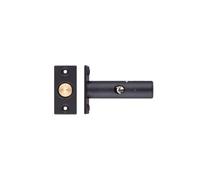 Rack Bolt 61mm - Recessed Door Security Bolt for Key or Turn Operation - for Internal & External Use - from Ironmongery Hardware Online (Powder Coat Black)