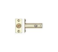 Rack Bolt 61mm - Recessed Door Security Bolt for Key or Turn Operation - for Internal & External Use - from Ironmongery Hardware Online (Electro Brass)
