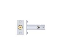 Rack Bolt 61mm - Recessed Door Security Bolt for Key or Turn Operation - for Internal & External Use - from Ironmongery Hardware Online (Powder Coat White)
