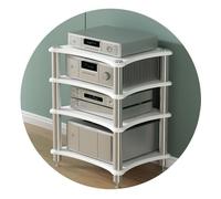 Rack Cabinet 1/2/3/4 Levels Multi-Functional Audio Stand Multimedia Equipment Storage Amplifier Rack for Visual Devices Home Audio Furniture (Color: Size:)