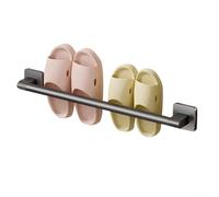 Rack for Keeping Slippers Off the Floor and Towels Within Reach Using Surface-Adhesion Mounting Technique (50)