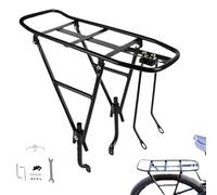 Rack Front Rear Bike | Sturdy And Widened Luggage Carrier For Bikes | Height Adjustable Accessories for Bicycle Saddle Panniers Suitable for Outdoor Travel and
