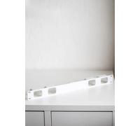 Rack Mount 1U for JetKVM - 19" Bracket for Remote KVM Switch - Network Accessories - 3D Printed (White, for 4X JetKVM)