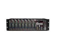 Rack Mount Au-dio Mixer, Professional 9-input Preamplifiers Rack Dj Mixer, 24 Types Of Reverb Effects, Supports Direct Usb/mp3/b-l-u-e-t-o-o-t-h Playback, For Broadcast, Recording Room