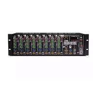 Rack Mount Au-dio Mixer Professional 9-Input Preamplifiers with 48V Phantom Power Rack-Mountable Mic/Line Mixer Preamplifiers for Studios, Concerts
