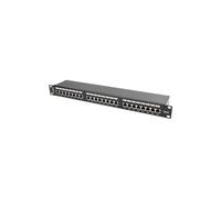 Rack Patch Panel 19 Cat.6 24p FTP 1U Black PPS6-1024-B