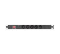 RACK PDU 19 1U 16A 5X 230V PDU-05F-0200-BK Supply Rod