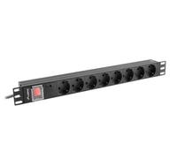 RACK PDU 19 1U 16A 8X SCHUKO PDU-08F-0200-BK POWER STRIP