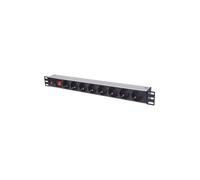 Rack Power Strip 19X8 1U Schuko 3M Fuse 713986