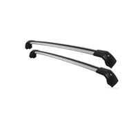 Rack Rooftop Cargo 2pcs Aluminum Alloy Roof Bars For Hyundai For Santa Fe Iv (Tm) Iii (Dm) [2012-2023] Side Cross Rails Rack Luggage(Black Silver)