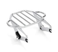 Rack Suitcase Bracket Detachable Luggage Rack 2-Up Mounting Bracket Black Chrome For Touring For Road King For Street For Electra Glide 2009-2024 Luggage Carrier Bracket(Chrome)