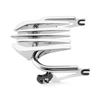 Rack Suitcase Bracket For 2009-2024 For Touring For Electra Road King For Street Glide For Road Glide For FLHT FLHX Motorcycle Detachable Two Up Luggage Rack Mount Luggage Carrier Bracket(Silver)