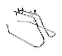 Rack Suitcase Bracket Hard Saddlebag Saddle Bag Conversion Brackets For Heritage For Softail For Deluxe For Fat Boy For FLSTF 1984-2017 Motorcycle Accessories Luggage Rack(Chrome)