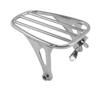 Rack Suitcase Bracket Motorcycle Solo Five Bar Luggage Rack Black For Heritage Classic For Deluxe For FLDE FLHC For FLHCS 2018-2023 2022 2021 2020 2019 Luggage Carrier Bracket(Chrome)