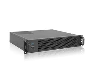 RackChoice MicroATX/Mini-ITX 2U Rackmount Server Chassis max 9x3.5 Bay / USB3.0 with 2.0 Adapter Support ATX PSU Either top or Side Cooling Depth 17.7"