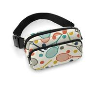 Racket And Tennis Ball Fanny Packs Crossbody Bags for Women Men, Belt Bag Waist Packs for Workout Running Travel with Adjustable Strap