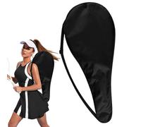 Racket Bag - Oxford Fabric, 27.56 x 11.81 Inch Tennis Racket Bag Adjustable Straps Loops Sleek Sports Equipment , Athletic Gear Carrier for Tennis Training, School Games, Outdoor