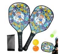 Racket Ball Paddle Set - with a portable storage bag and non-slip handle,Paddle Ball Rackets for Adults - for Basic Training, Daily Exercise, Competition, Grassland, Courtyard