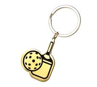 Racket Keychain - Stainless Steel Pickleball Bag Charm | Key Holder, Longer Life with Remarkable Color Retention, Handbag Backpack Car Jewelry