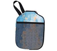 Racket Sleeve Protective Paddle Sleeve Gift Neoprene Pickleball Paddle Cover Blue 24x31cm