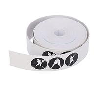 Rackets Protection Tapes, PU 5m Length Tennis Racket Grip Tape Head Stickers Badminton Hockey Racquet Anti Slip Overgrip Flexible Moderate Viscosity for Squash Ping Pong Golf Handle(white)