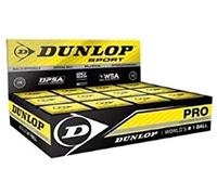 Racketworld Dunlop Pro Squash Ball - 1 Dozen Double Yellow Dot