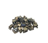 RackGold 14-20 Snap-in Stainless Steel Cage Nuts 25 Pack - USA Made