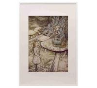Rackham Arthur 1907 Alice & the Caterpillar A3 A4 Framed Print Picture
