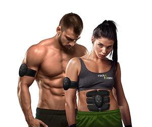 RACKIT Ab Trainer | Muscle Stimulator | EMS Ab Toner Belt & Muscle Toner | Booty Trainer | Home Fitness Device | Ab Machine | Ab Trainer | Abs Trainer Muscle Stimulator | Stomach Exercise Equipment