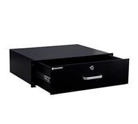 RackPath 3U Rack Mount Drawer for 19 Inch AV/Network/DJ Equipment Racks or Cabinets with Lock and Key