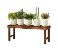 Racks Garden Stepped Wooden Flower Stand (Brown, 98x25x30cm)