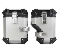 Racks Motorbikes Rac For CFMOTO 450MT CF 450 MT Motorcycle Trunk Top Box Side Luggage Case Pannier Rack Frame Rear Helmet Topcase Support Shelf(38l Side Box Silver)