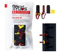 Rackstuds R20 Series II - Server Rack Screws 20 Pack | Cage Nut Replacement | Red 2.22mm/0.086" | A faster, easier solution for rack mounting gear in 19" racks with square punched vertical rails