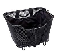 Racktime Unisex - Adult Lea Bicycle Basket, Black, 1 Size