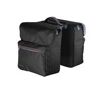 Racktime Unisex - Adult Ture Double Pannier Carrier Bag, Black, One Size