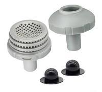 Rackumic 25022E Pool Water Jet Connector Kit Replacement ting Adapter for Intex Above Ground Pools with 1.25 Inch Hoses Includes Strainer Nozzle and Grids for Set Series Swimming Pool Repair