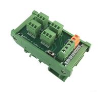 Rackumic 3-Wire 4-Channel Terminal Block for Proximity Switch Sensor Wiring NPN PNP Compatible Signal Acquisition with LED Indicators for PLC Equipment Green KP-4L-Gther-C