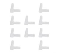 Rackumic 90 Degree Plastic Hose Elbows L Shaped Barb Connector PP Material Rust for Water Pipe ting Pump Silic Tube in Pharmaceutical Food Lab Applications 10 Pack