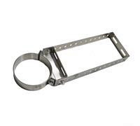 Rackumic Adjustable Stainless Steel Chimney Pipe Support Bracket Duty Wall Hanger for Secure Flue Liner ting on Residential Stoves Boilers and Fireplaces(B)