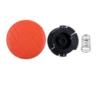 Rackumic AF100 Spool Line and RC100P Cap with Spring for Single Line Automatic Feed String Trimmers and Edgers 30ft Nylon 0.065in fits GH400 GH500 GH600 GH610 GH900 GH912 ST6600
