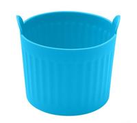 Rackumic Air Fryer Baking Ramekins 12 Pack Silic Muffin Cups Nonstick Bakeware for Oven Microwave Steamer 6.3x5.91x2.76 Inches for Home Cooking(Blue)