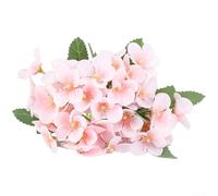Rackumic Artificial Silk Begonia Flowers Bouquet Featuring 35 Vibrant Blooms and Reinforced Wire Stems for Home Wedding Event Decoration in Pink Wine Red Blue Rose Pink Cream Purple(Pink)