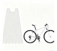 Rackumic Bike Stand Transparent Display Holder for Folding Bicycle Parking Portable Plastic Resin Rack for Indoor Use Sturdy Support Without Tools Compact Size 14cm Length Various Colors(Transparent)