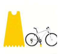 Rackumic Bike Stand Transparent Display Holder for Folding Bicycle Parking Portable Plastic Resin Rack for Indoor Use Sturdy Support Without Tools Compact Size 14cm Length Various Colors(Yellow)