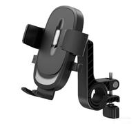 Rackumic Car Phone Holder with Three Mounting Solutions Suction Cup Air Vent Clip and Handlebar Clamp for Vehicle Navigation Use (handlebar Oval)